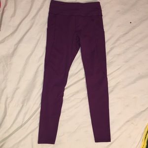 Dark purple leggings with pockets